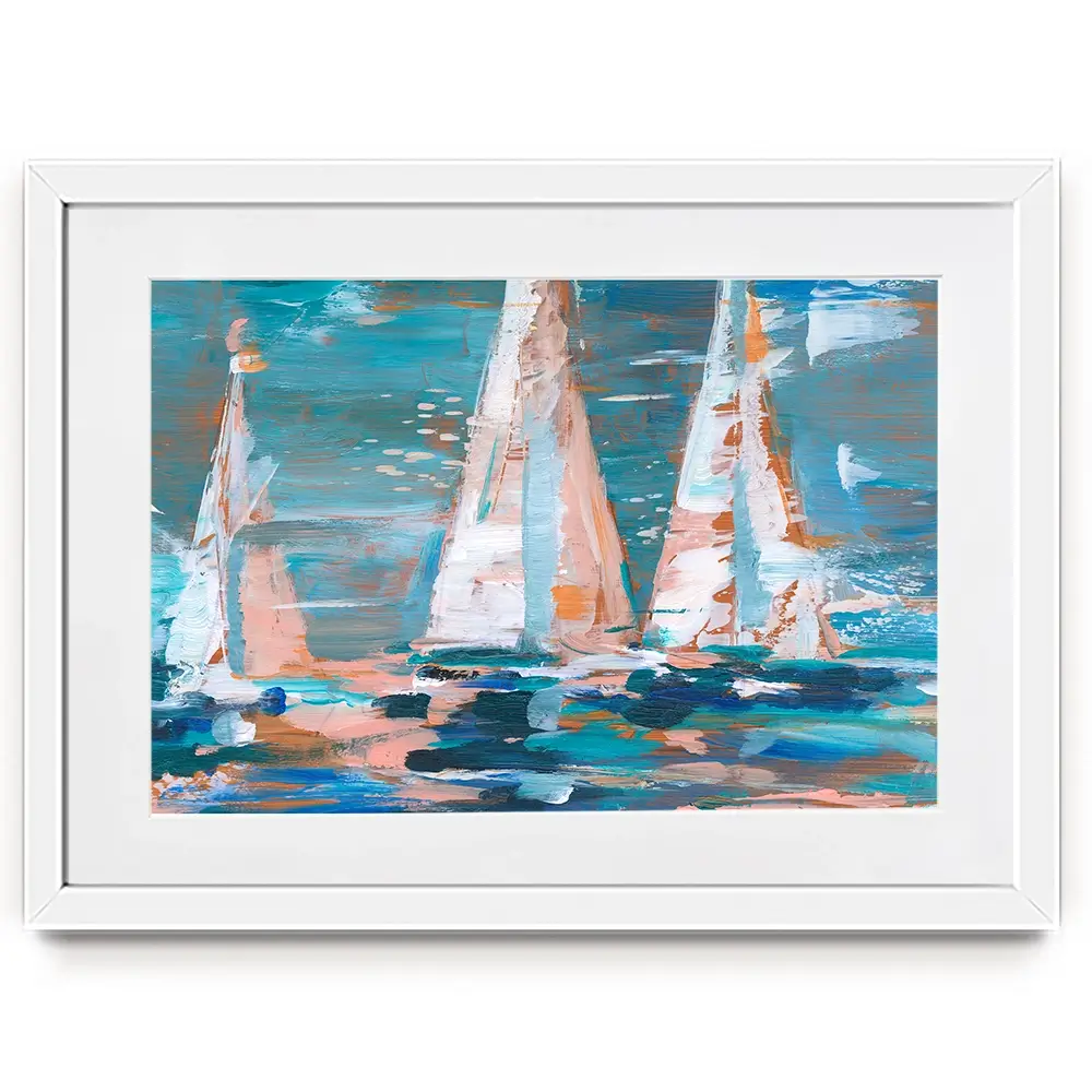 Pop Regatta 2 Framed Art Print Pop Regatta 2 Framed Art Print wall art product Ethan Harper
