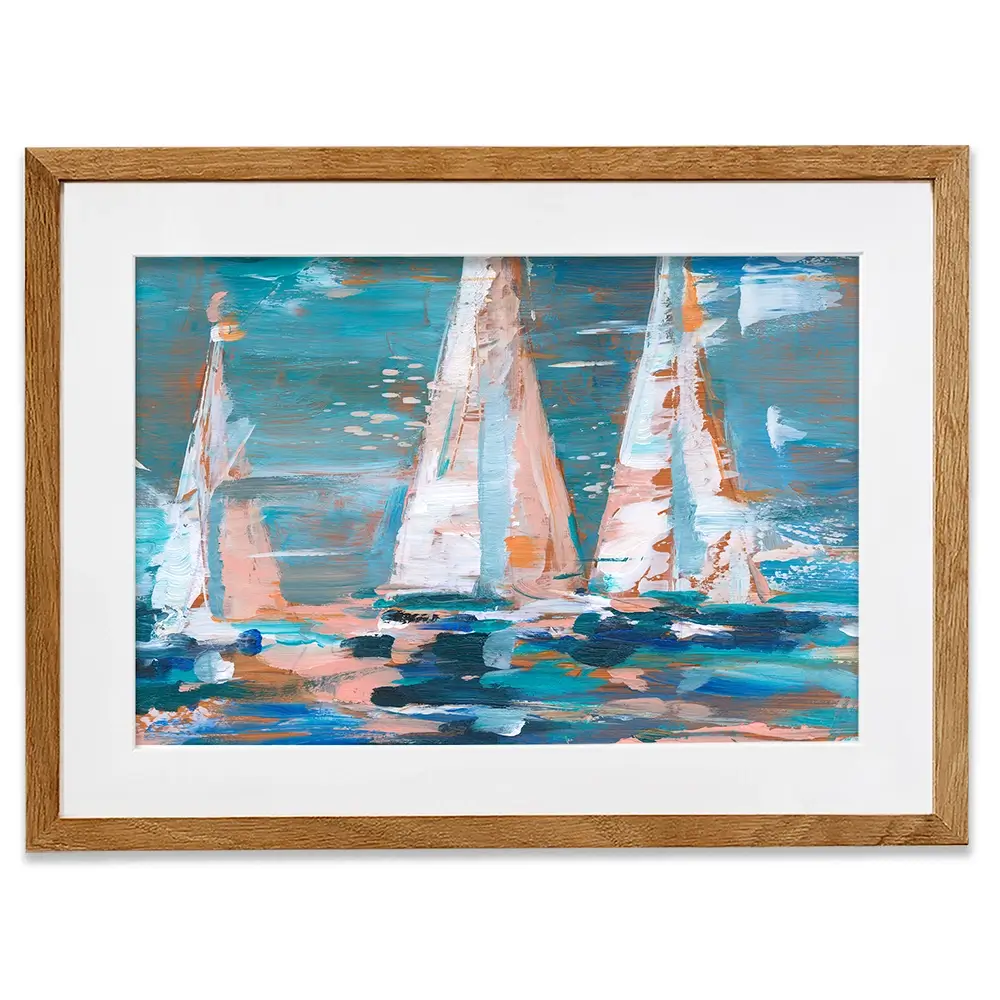 Pop Regatta 2 Framed Art Print Pop Regatta 2 Framed Art Print wall art product Ethan Harper