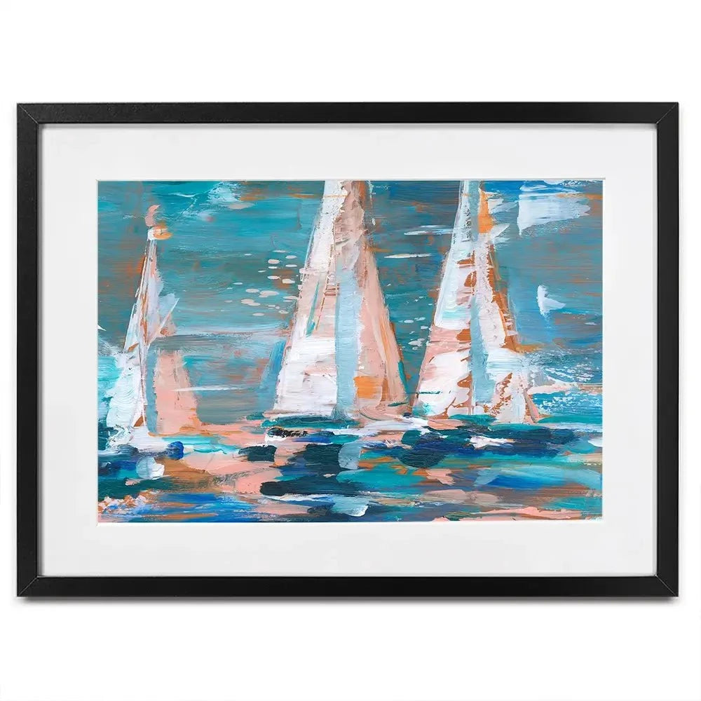 Pop Regatta 2 Framed Art Print Pop Regatta 2 Framed Art Print wall art product Ethan Harper
