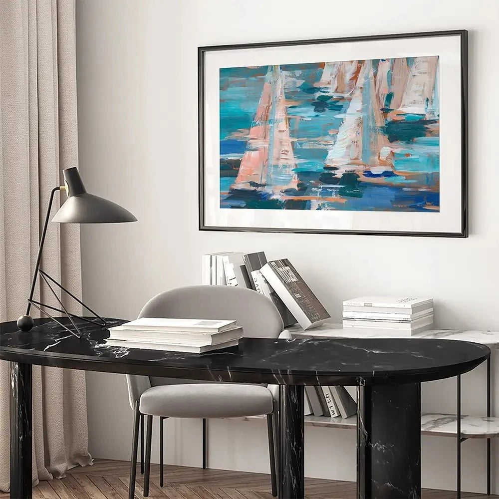 Pop Regatta Framed Art Print Pop Regatta Framed Art Print wall art product Ethan Harper