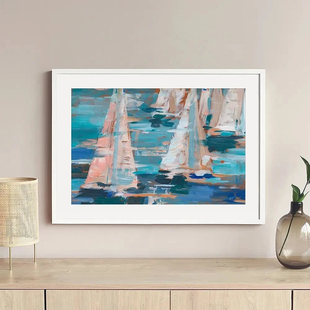 Pop Regatta Framed Art Print Pop Regatta Framed Art Print wall art product Ethan Harper