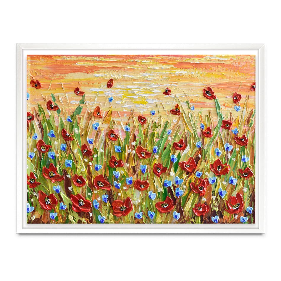 Poppies At Sunset Canvas Print wall art product Olga Tkachyk