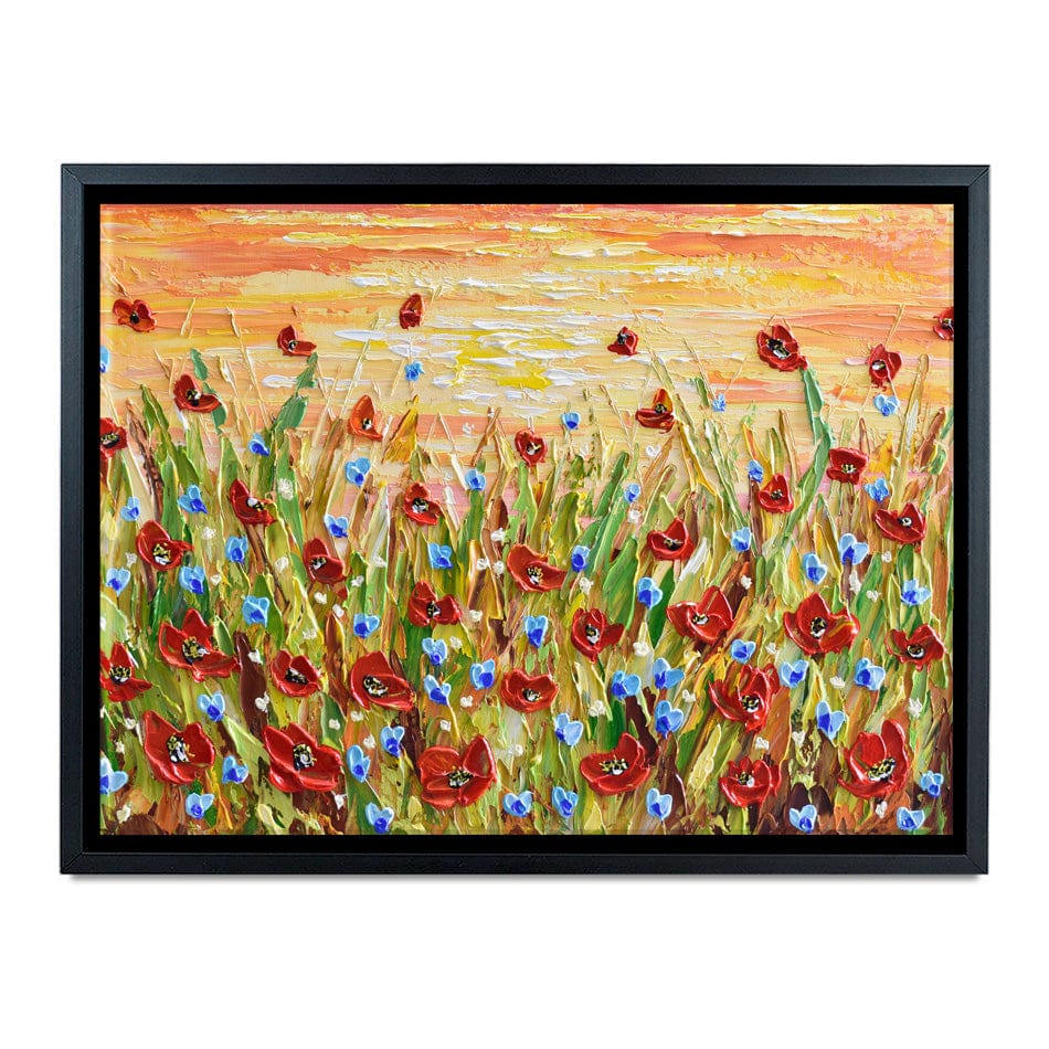 Poppies At Sunset Canvas Print wall art product Olga Tkachyk