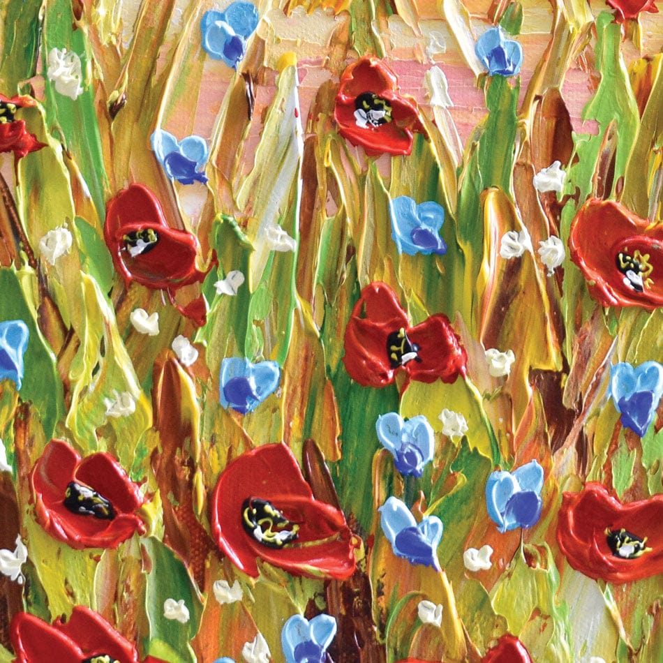 Poppies At Sunset Framed Art Print wall art product Olga Tkachyk