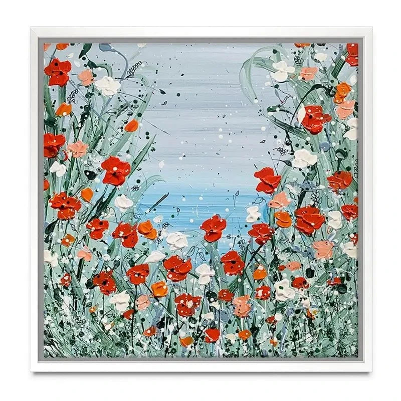 Poppies By The Sea Canvas Print Poppies By The Sea Canvas Print wall art product Charlotte Anna Reed
