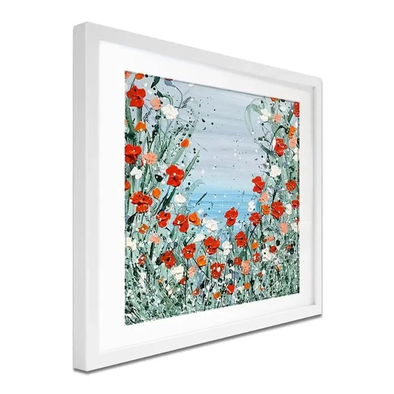 Poppies By The Sea Framed Art Print Poppies By The Sea Framed Art Print wall art product Charlotte Anna Reed