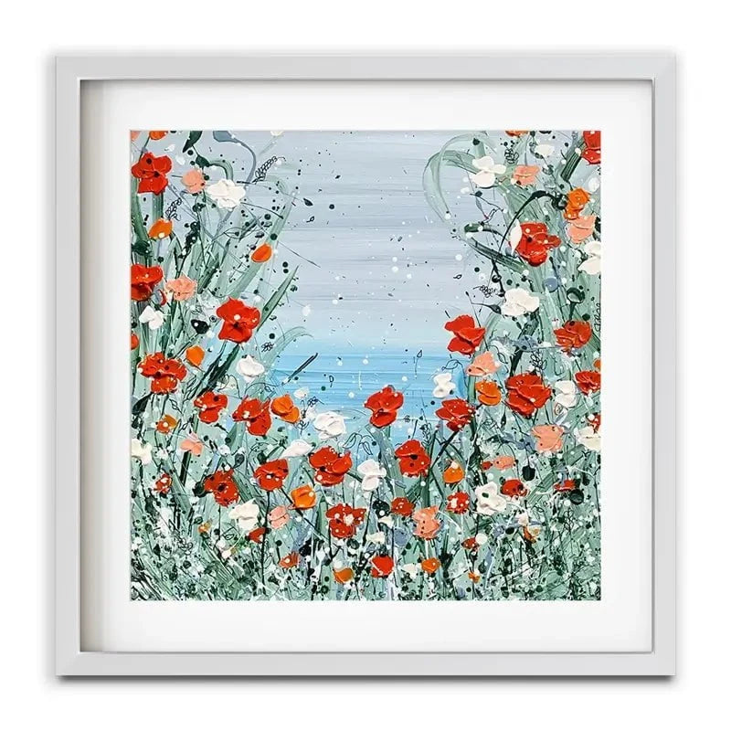Poppies By The Sea Framed Art Print Poppies By The Sea Framed Art Print wall art product Charlotte Anna Reed