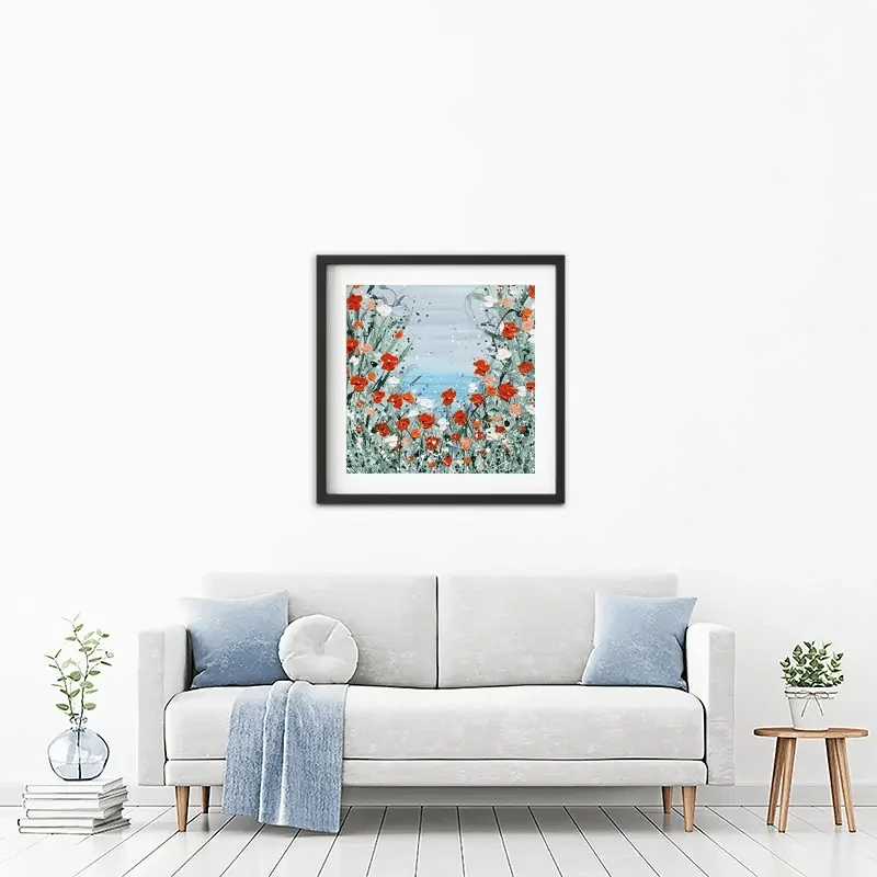 Poppies By The Sea Framed Art Print Poppies By The Sea Framed Art Print wall art product Charlotte Anna Reed