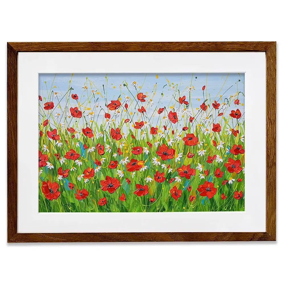 Poppies Galore Framed Art Print Poppies Galore Framed Art Print wall art product Olga Tkachyk
