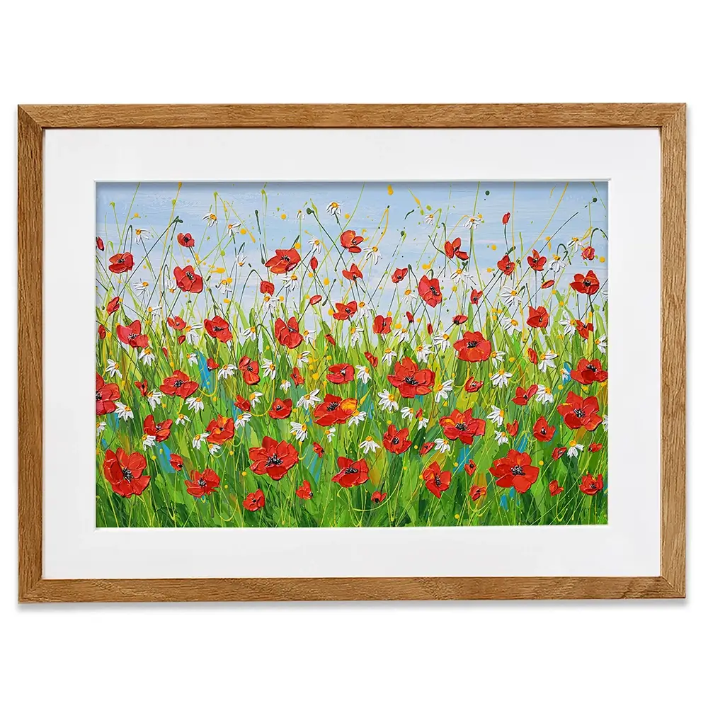 Poppies Galore Framed Art Print Poppies Galore Framed Art Print wall art product Olga Tkachyk