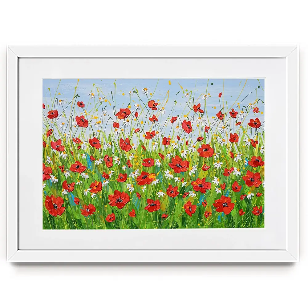 Poppies Galore Framed Art Print Poppies Galore Framed Art Print wall art product Olga Tkachyk