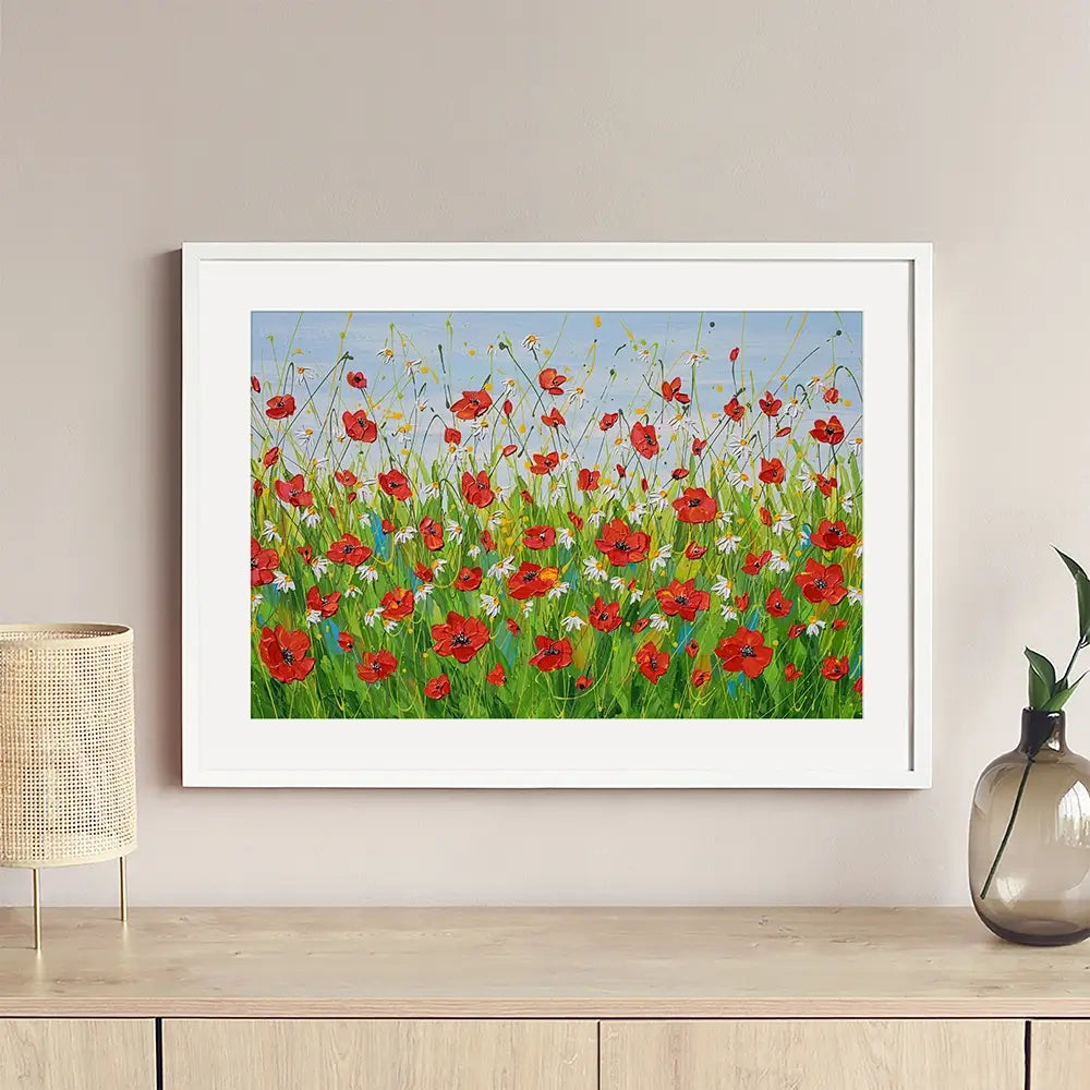 Poppies Galore Framed Art Print Poppies Galore Framed Art Print wall art product Olga Tkachyk