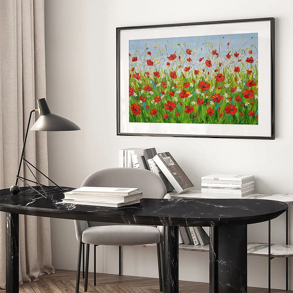 Poppies Galore Framed Art Print Poppies Galore Framed Art Print wall art product Olga Tkachyk