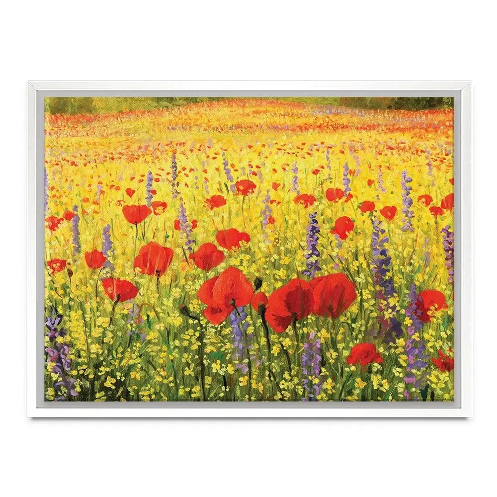 Poppies Oil Painting Canvas Print Poppies Oil Painting Canvas Print wall art product Kiril Stanchev / Shutterstock