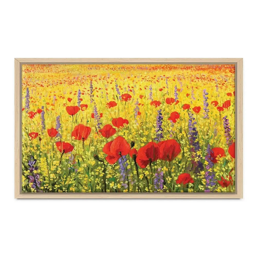 Poppies Oil Painting Canvas Print Poppies Oil Painting Canvas Print wall art product Kiril Stanchev / Shutterstock
