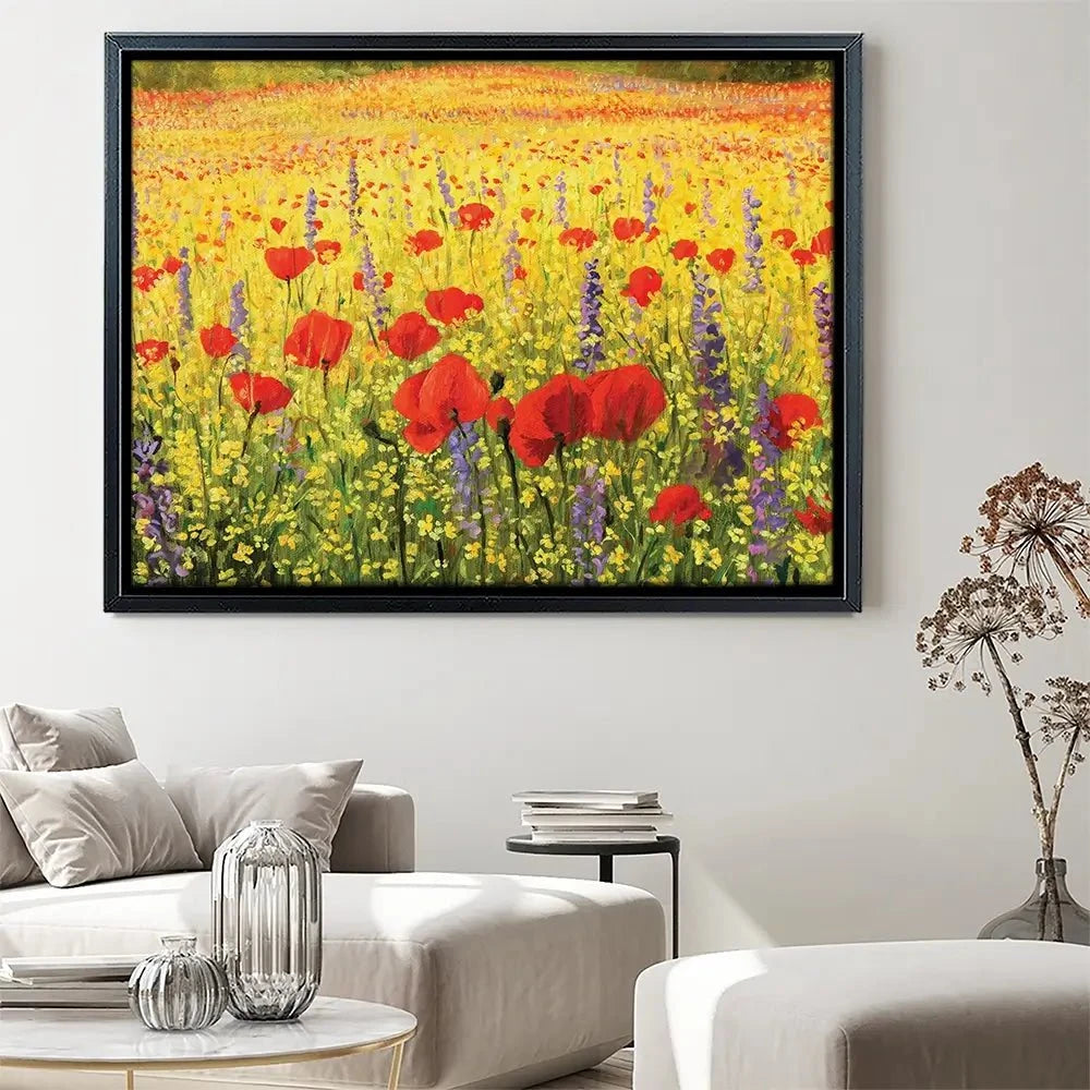Poppies Oil Painting Canvas Print Poppies Oil Painting Canvas Print wall art product Kiril Stanchev / Shutterstock