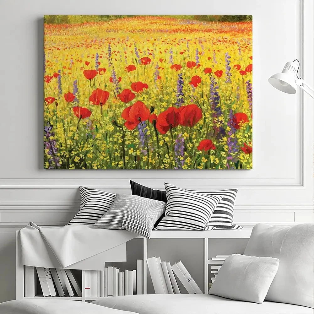 Poppies Oil Painting Canvas Print Poppies Oil Painting Canvas Print wall art product Kiril Stanchev / Shutterstock