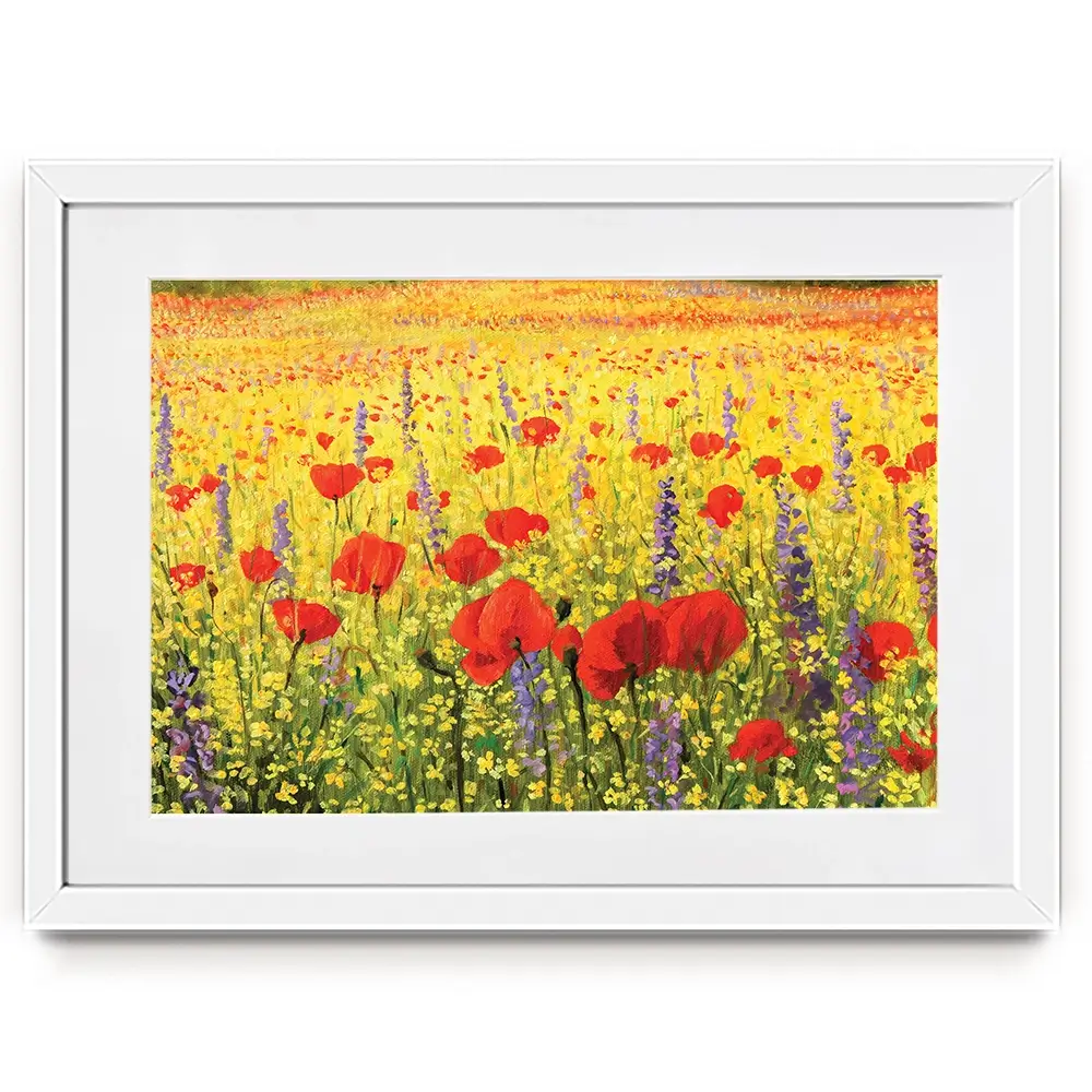 Poppies Oil Painting Framed Art Print Poppies Oil Painting Framed Art Print wall art product Kiril Stanchev / Shutterstock