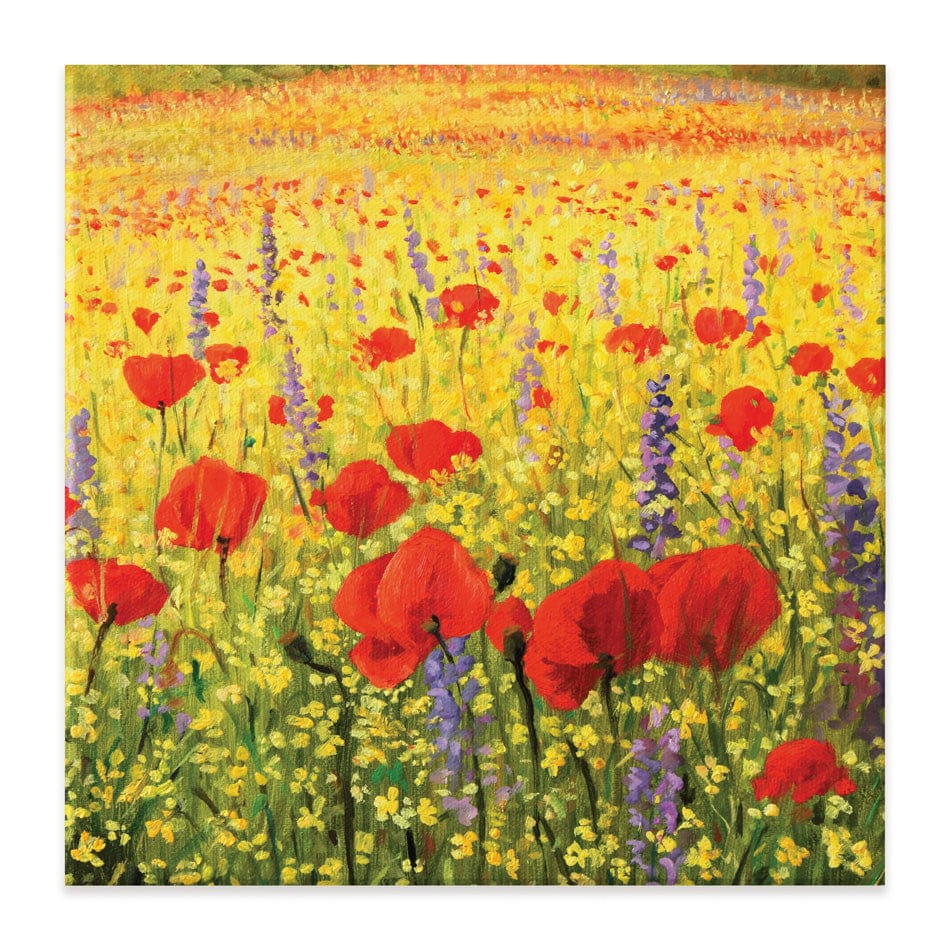 Poppies Oil Painting Square Canvas Print wall art product Kiril Stanchev / Shutterstock