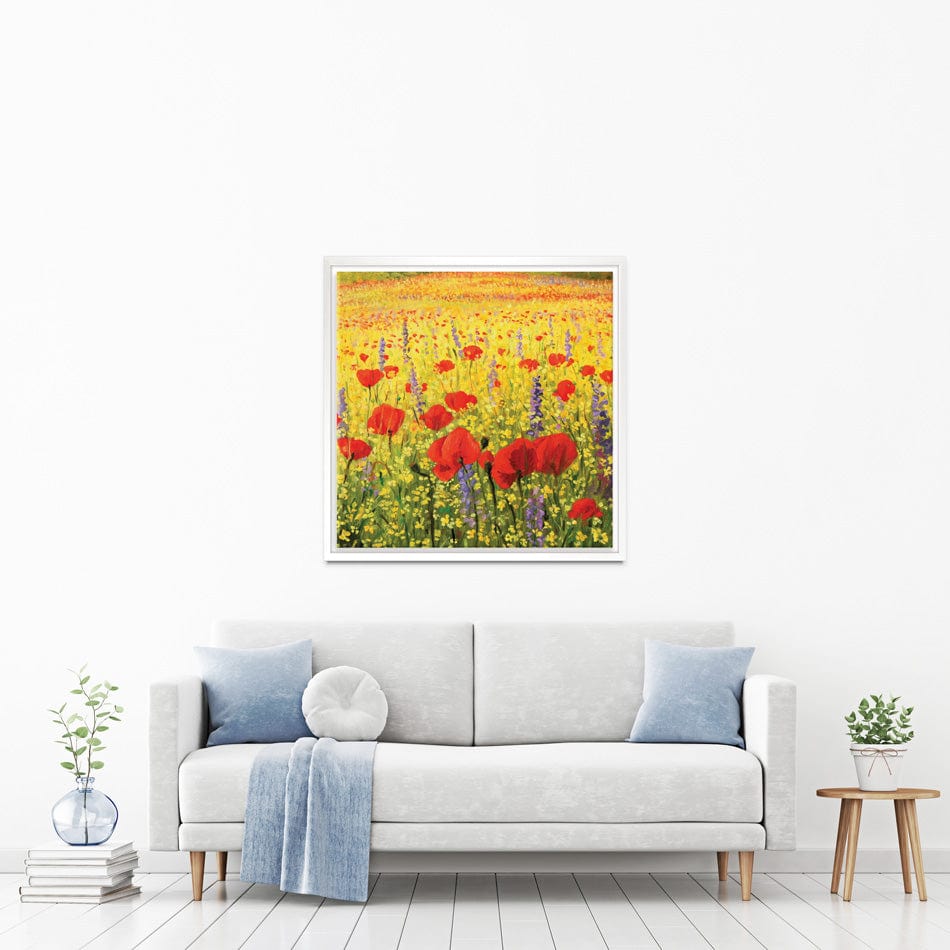 Poppies Oil Painting Square Canvas Print wall art product Kiril Stanchev / Shutterstock