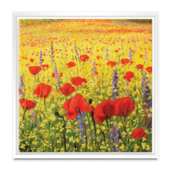 Poppies Oil Painting Square Canvas Print wall art product Kiril Stanchev / Shutterstock