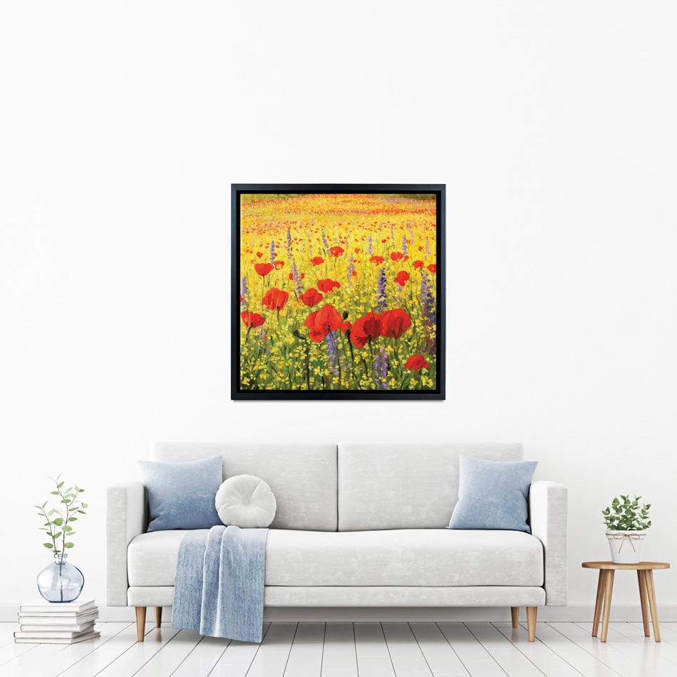 Poppies Oil Painting Square Canvas Print wall art product Kiril Stanchev / Shutterstock