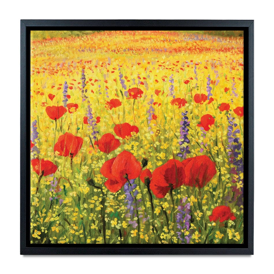 Poppies Oil Painting Square Canvas Print wall art product Kiril Stanchev / Shutterstock