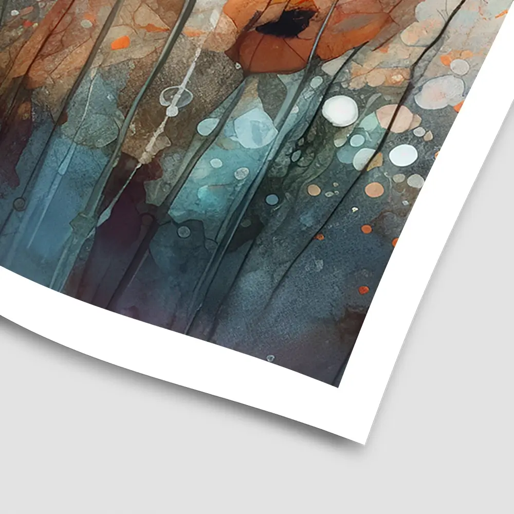 Poppies Square Art Print Poppies Square Art Print wall art product Art Print Shop