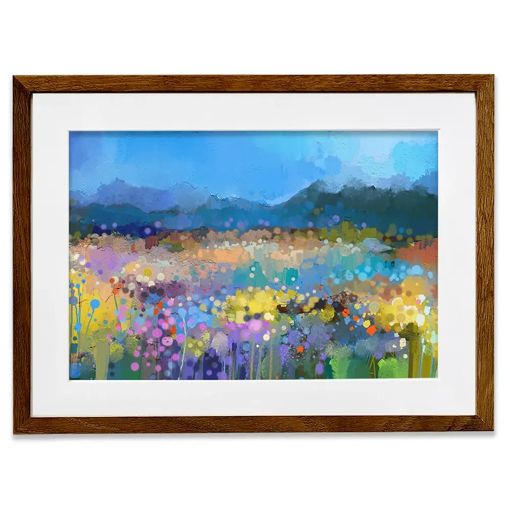 Popping Garden Framed Art Print Popping Garden Framed Art Print wall art product Art Print Shop
