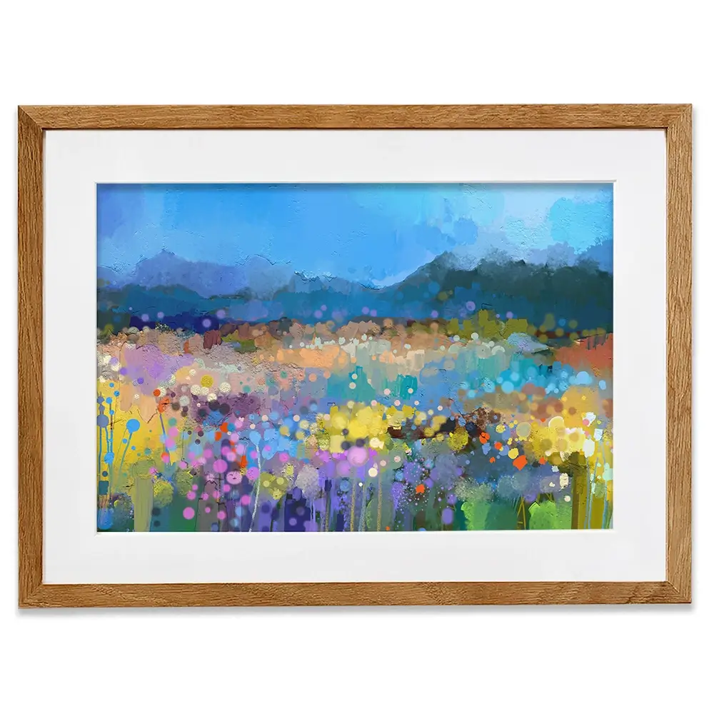 Popping Garden Framed Art Print Popping Garden Framed Art Print wall art product Art Print Shop