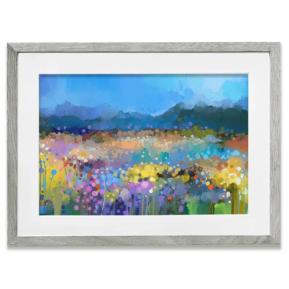 Popping Garden Framed Art Print Popping Garden Framed Art Print wall art product Art Print Shop