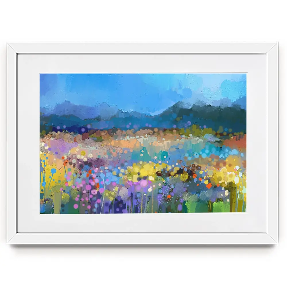 Popping Garden Framed Art Print Popping Garden Framed Art Print wall art product Art Print Shop