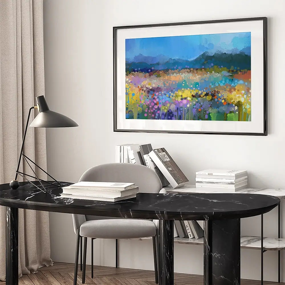 Popping Garden Framed Art Print Popping Garden Framed Art Print wall art product Art Print Shop