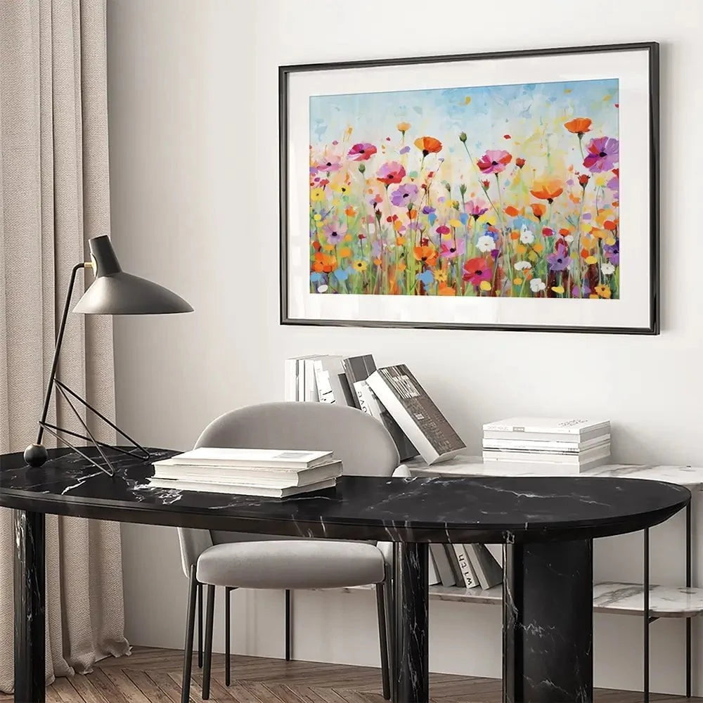 Popping Poppies Framed Art Print Popping Poppies Framed Art Print wall art product Gina Kelly - Independent