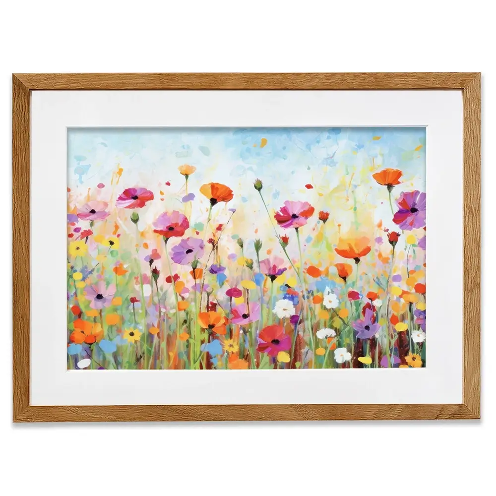 Popping Poppies Framed Art Print Popping Poppies Framed Art Print wall art product Gina Kelly - Independent