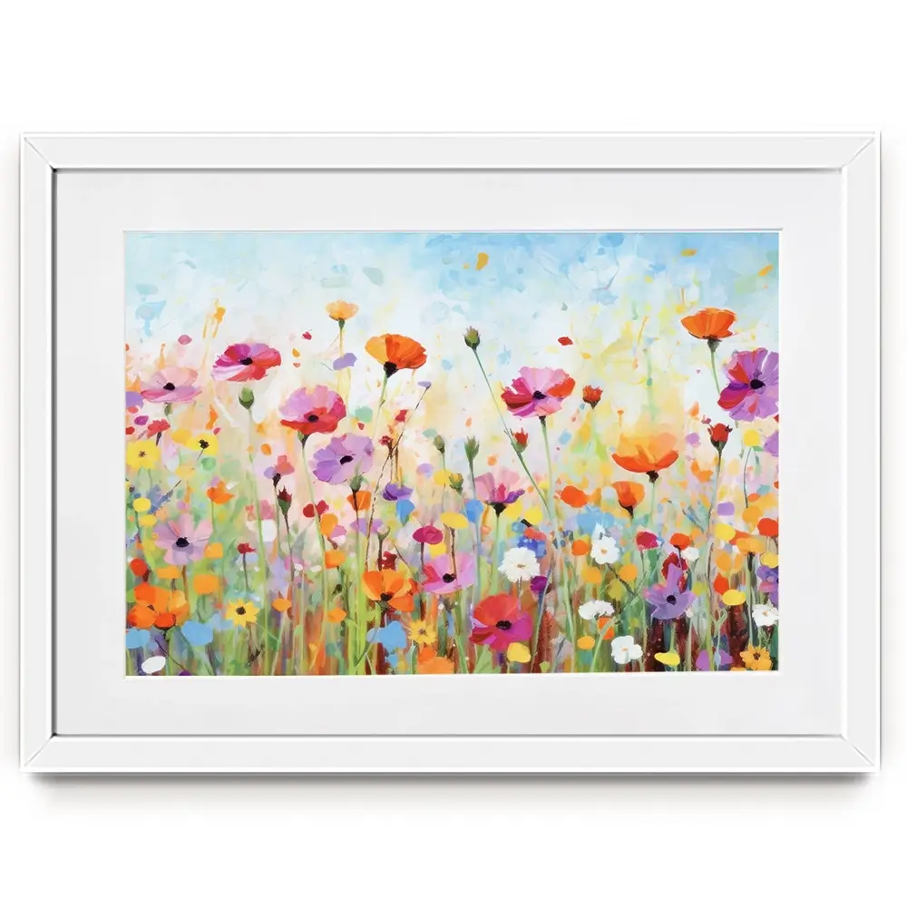 Popping Poppies Framed Art Print Popping Poppies Framed Art Print wall art product Gina Kelly - Independent