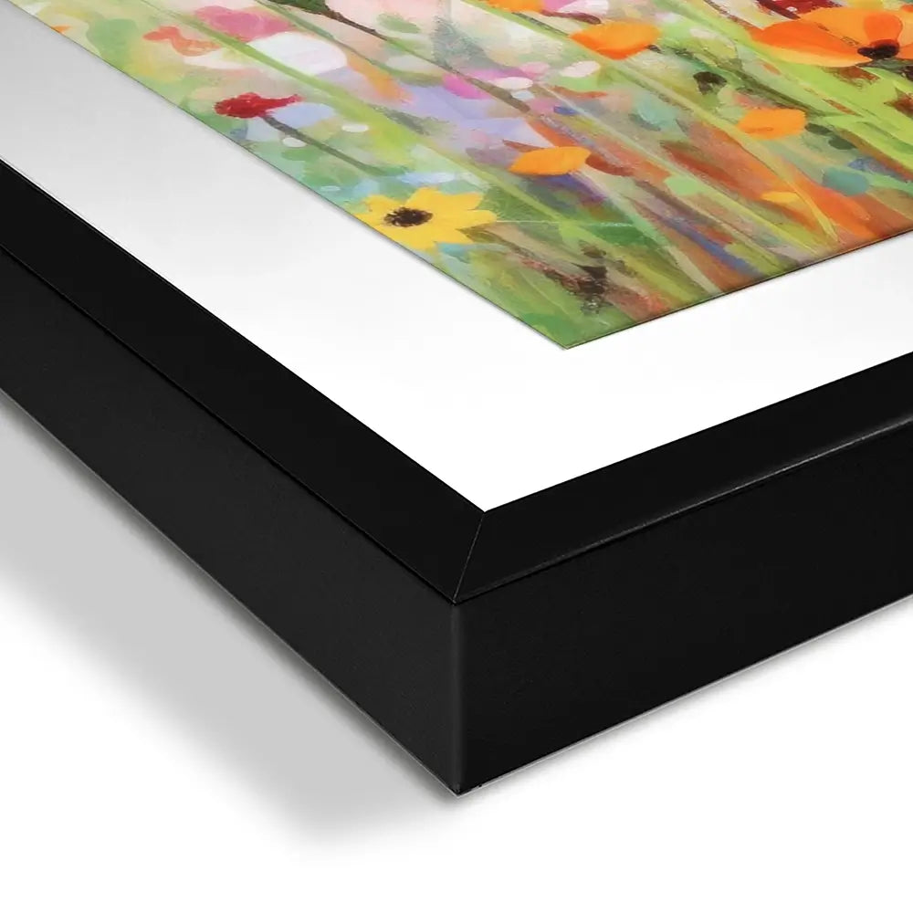 Popping Poppies Square Framed Art Print Popping Poppies Square Framed Art Print wall art product Art Print Shop