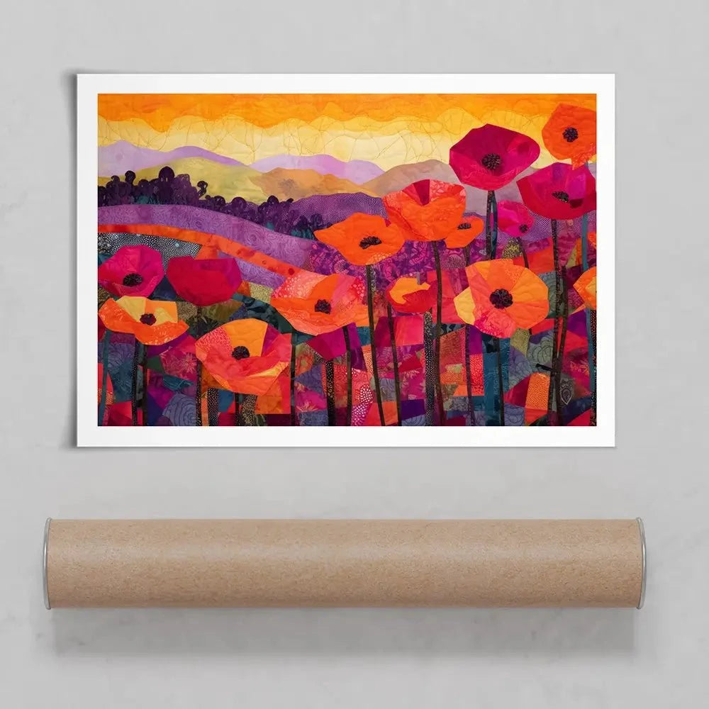Poppy At Sunset Art Print Poppy At Sunset Art Print wall art product Treechild