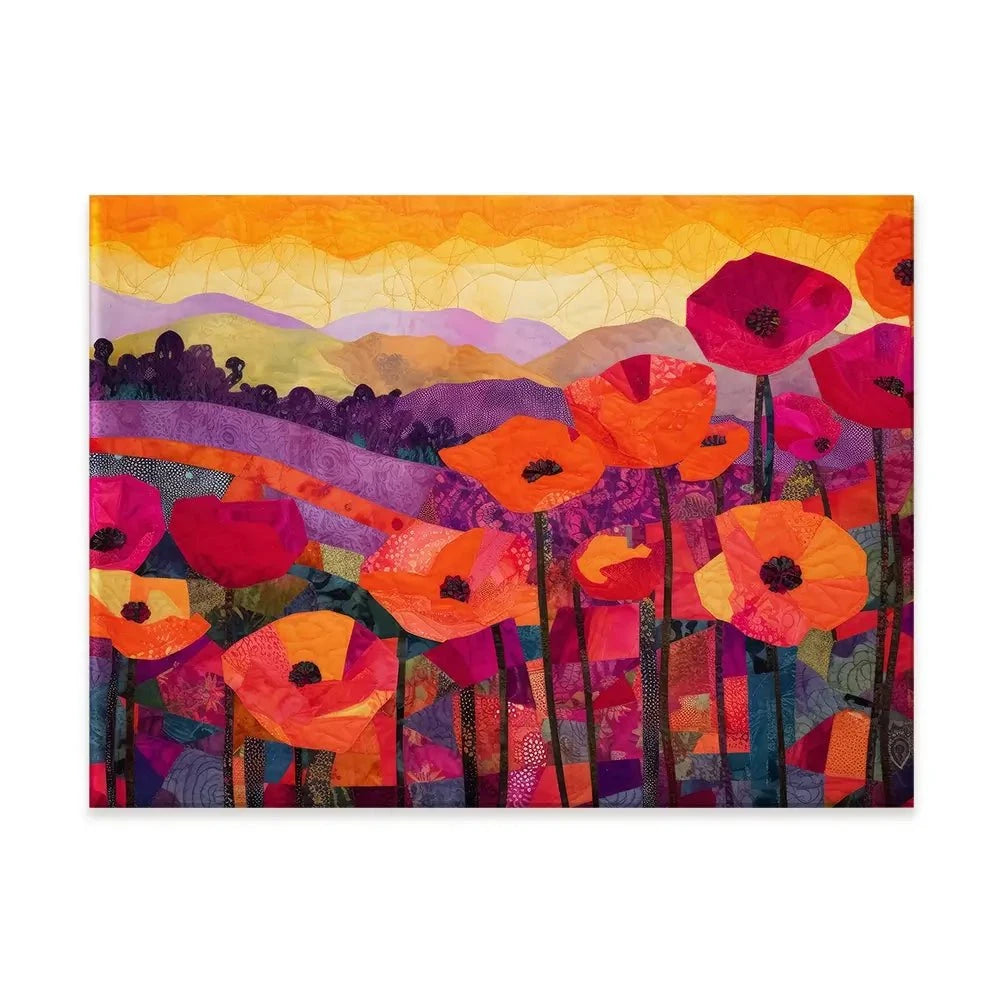 Poppy At Sunset Canvas Print Poppy At Sunset Canvas Print wall art product Treechild