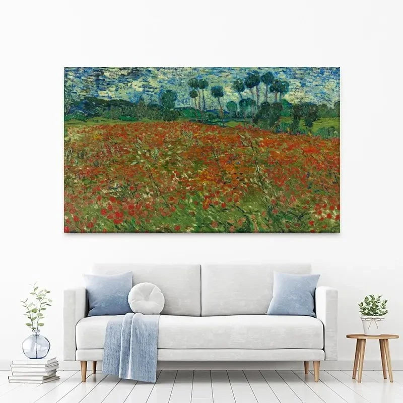 Poppy Field Canvas Print Poppy Field Canvas Print wall art product Vincent Van Gogh