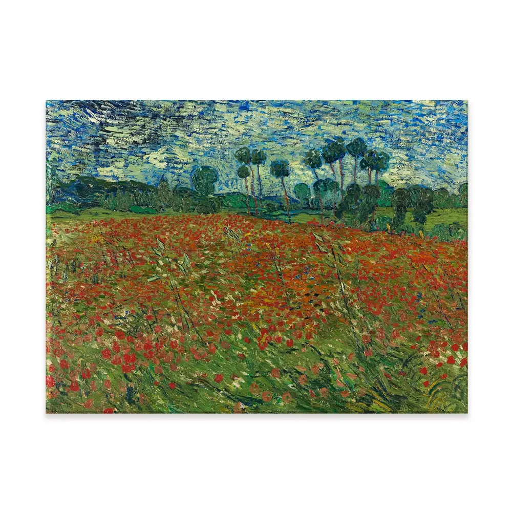 Poppy Field Canvas Print Poppy Field Canvas Print wall art product Vincent Van Gogh