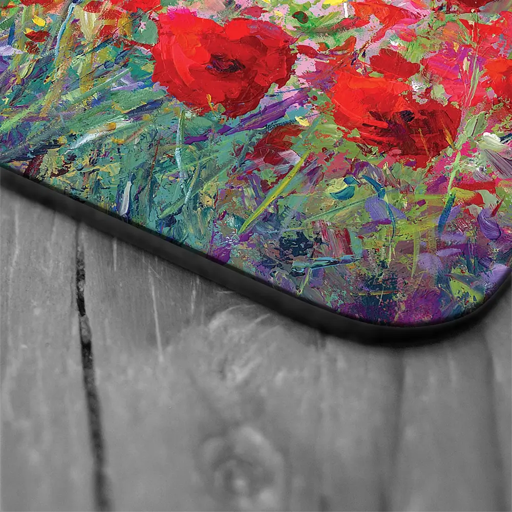 Poppy Flower Field Coaster Set Poppy Flower Field Coaster Set wall art product Leon Devenice