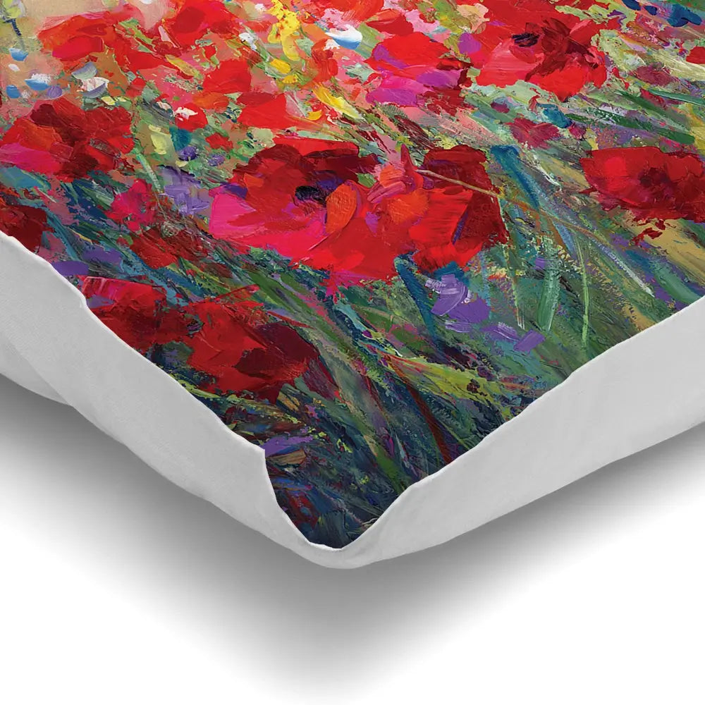 Poppy Flower Field Cushion Poppy Flower Field Cushion wall art product Leon Devenice