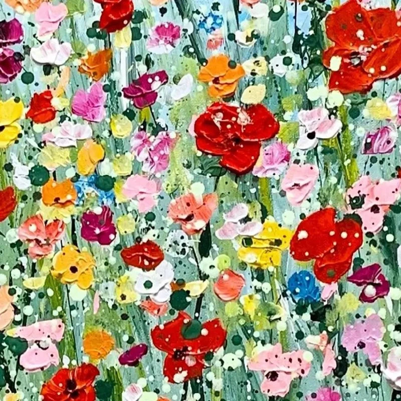 Poppy Flurry Canvas Print Poppy Flurry Canvas Print wall art product Charlotte Anna Reed