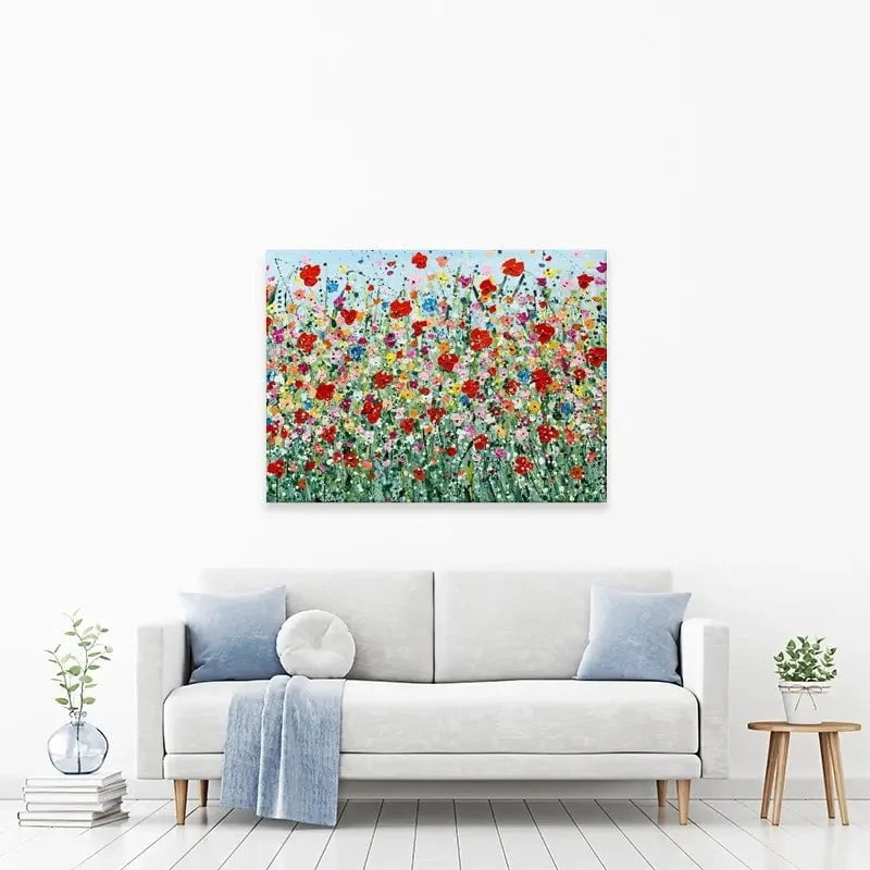 Poppy Flurry Canvas Print Poppy Flurry Canvas Print wall art product Charlotte Anna Reed