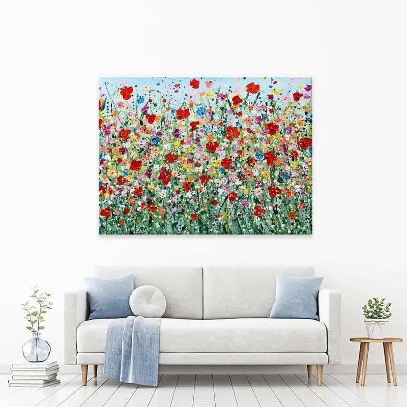 Poppy Flurry Canvas Print Poppy Flurry Canvas Print wall art product Charlotte Anna Reed