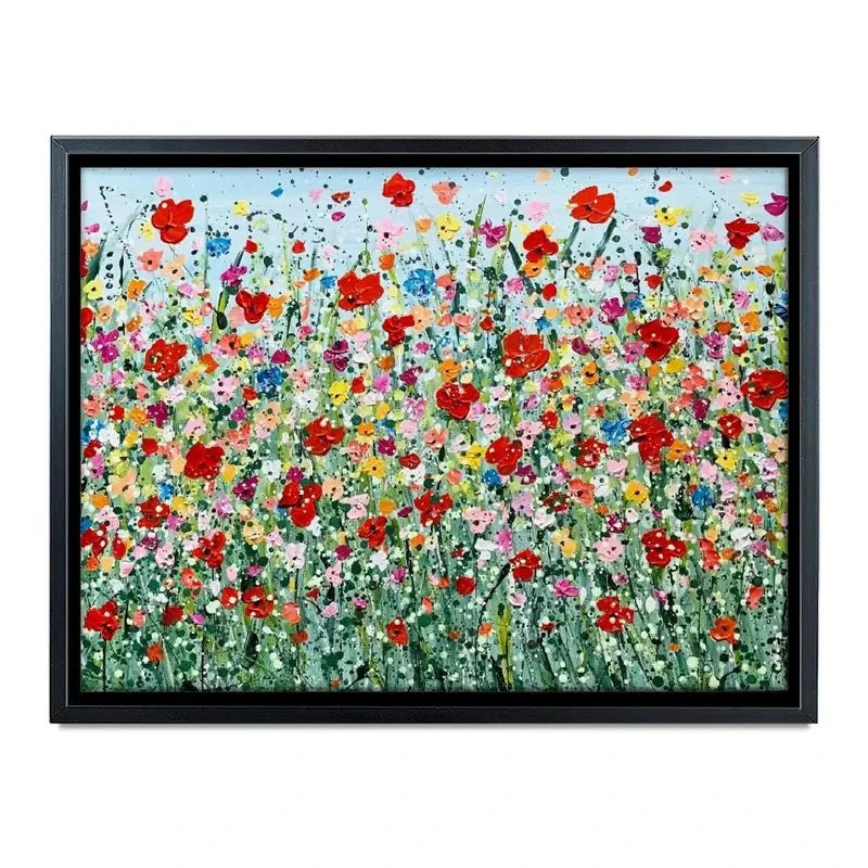 Poppy Flurry Canvas Print Poppy Flurry Canvas Print wall art product Charlotte Anna Reed