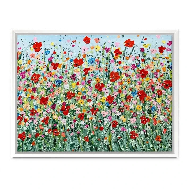 Poppy Flurry Canvas Print Poppy Flurry Canvas Print wall art product Charlotte Anna Reed