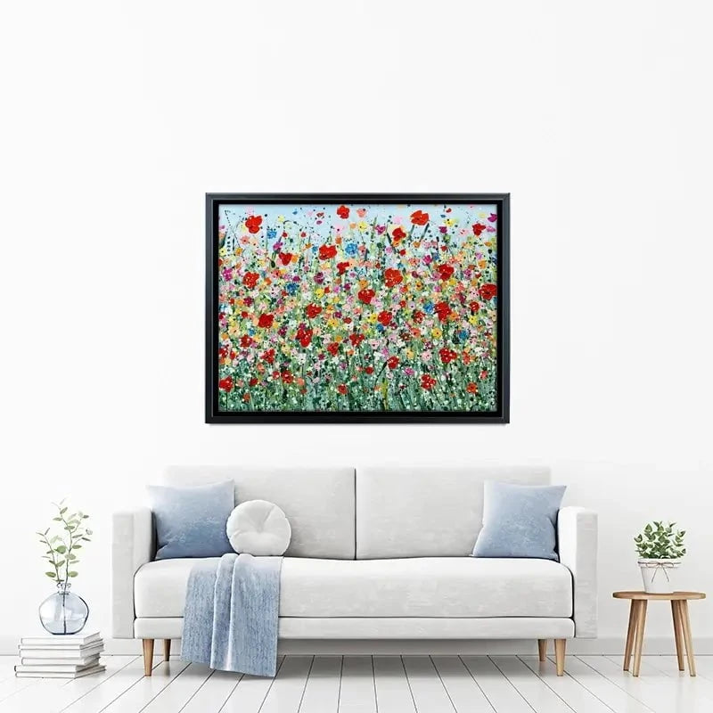 Poppy Flurry Canvas Print Poppy Flurry Canvas Print wall art product Charlotte Anna Reed