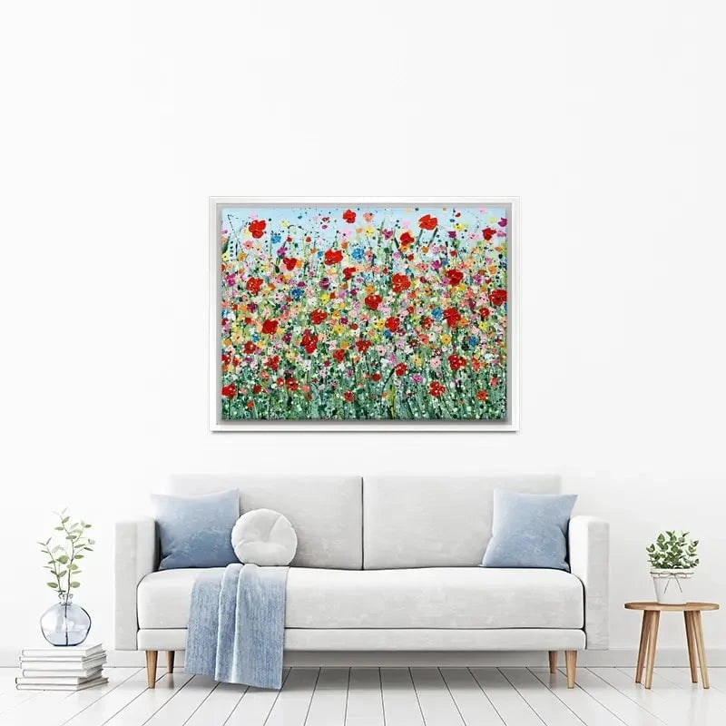 Poppy Flurry Canvas Print Poppy Flurry Canvas Print wall art product Charlotte Anna Reed